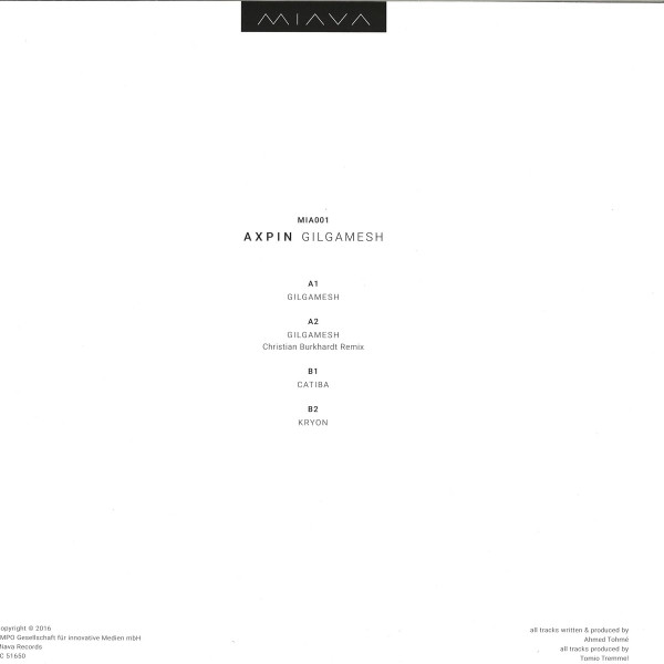 Axpin - Gilgamesh | Miava Records (MIA001)