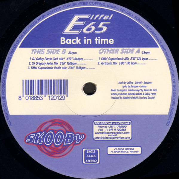 Eiffel 65 - Episode II | Skooby Records (SK012) - 3 Eiffel 65 - Episode II | Skooby Records (SK012) - 3