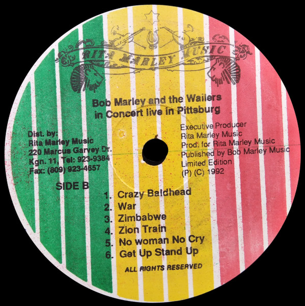 Bob Marley & The Wailers - Live Pittsburgh 9.23.80 | Rita Marley Music (none) - 4 Bob Marley & The Wailers - Live Pittsburgh 9.23.80 | Rita Marley Music (none) - 4