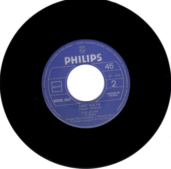 5000 Volts - I'm On Fire | Philips (6006 464) - 4