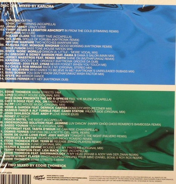 Karizma / Eddie Thoneick - Strictly Miami | Strictly Rhythm (SR350CD) - 2 Karizma / Eddie Thoneick - Strictly Miami | Strictly Rhythm (SR350CD) - 2