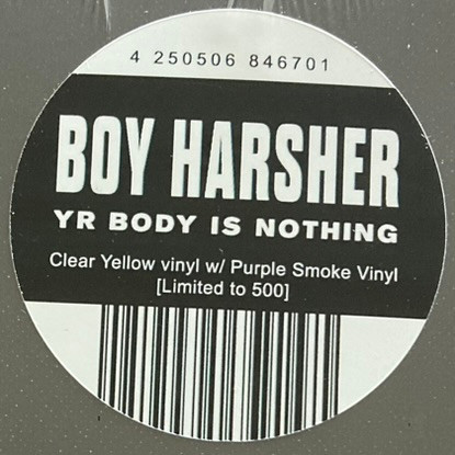 Boy Harsher - Yr Body Is Nothing | Nude Club Records (NUDE002) - 2