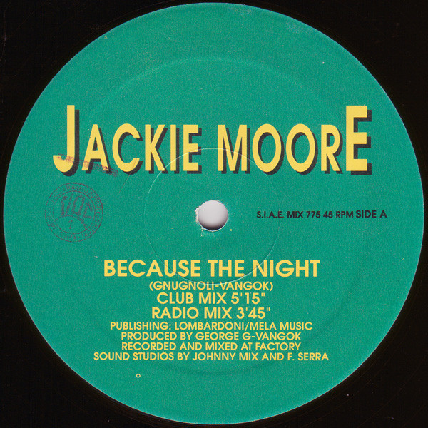Jackie Moore - Because The Night | Discomagic Records (MIX  775)