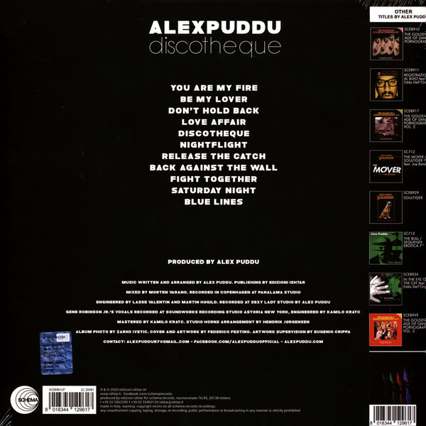 Alex Puddu - Discotheque | Schema (SCEB961LP) - 2 Alex Puddu - Discotheque | Schema (SCEB961LP) - 2