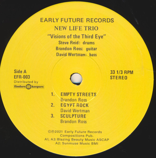 New Life Trio - Visions Of The Third Eye | Early Future Records (EFR 003) - 3 New Life Trio - Visions Of The Third Eye | Early Future Records (EFR 003) - 3