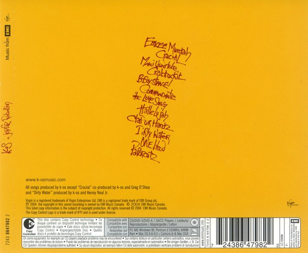 K-OS - Joyful Rebellion | Virgin (7243 8647982 2) - 2 K-OS - Joyful Rebellion | Virgin (7243 8647982 2) - 2