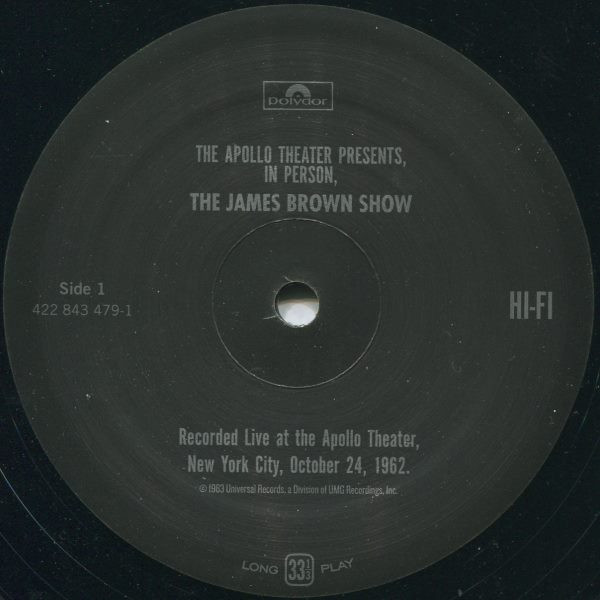 James Brown - 'Live' At The Apollo | Polydor (422 843 479-1) - 3