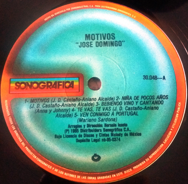 Jose Domingo Castaño - Motivos | Sonografica (30048-L) - 4