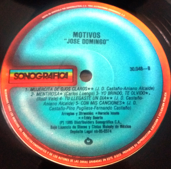 Jose Domingo Castaño - Motivos | Sonografica (30048-L) - 3