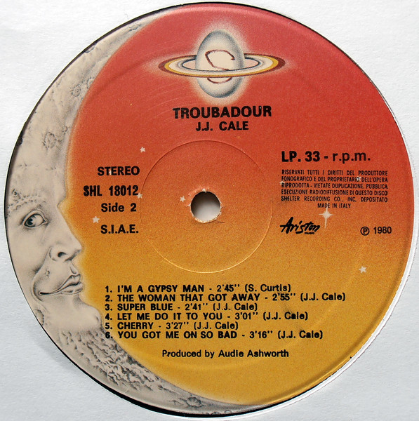 J.J. Cale - Troubadour | Shelter Records (SHL 18012) - 4
