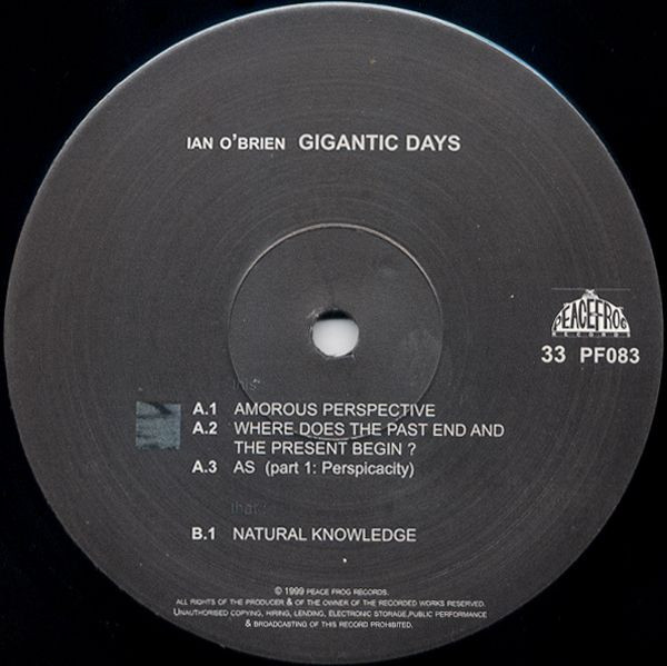 Ian O'Brien - Gigantic Days | Peacefrog Records (PF083) - 3