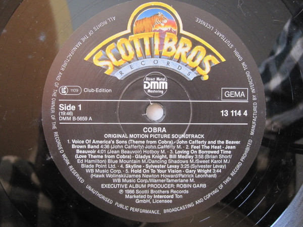 Various - Cobra (Original Motion Picture Soundtrack) | Scotti Bros. Records (131144) - 4