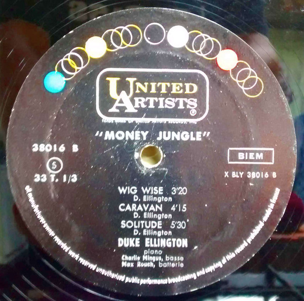 Duke Ellington • Charles Mingus • Max Roach - Money Jungle | United Artists Records (38 016) - 4 Duke Ellington • Charles Mingus • Max Roach - Money Jungle | United Artists Records (38 016) - 4