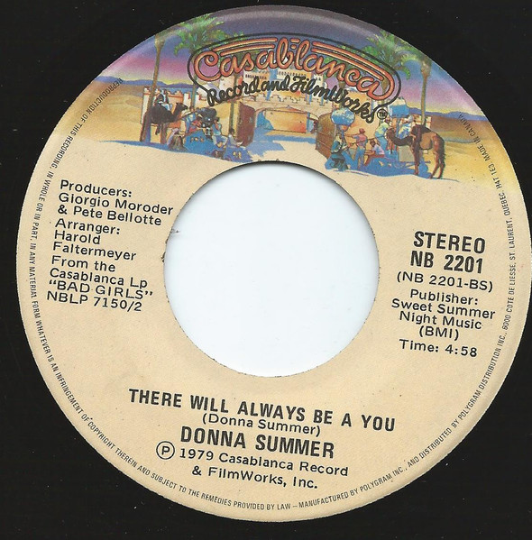 Donna Summer - Dim All The Lights / There Will Always Be A You (7") [Vinyl] | Casablanca (NB 2201) - 2