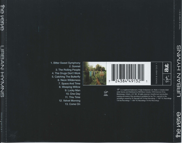 The Verve - Urban Hymns | Virgin Music Canada (7243 8 44913 2 1) - 2 The Verve - Urban Hymns | Virgin Music Canada (7243 8 44913 2 1) - 2