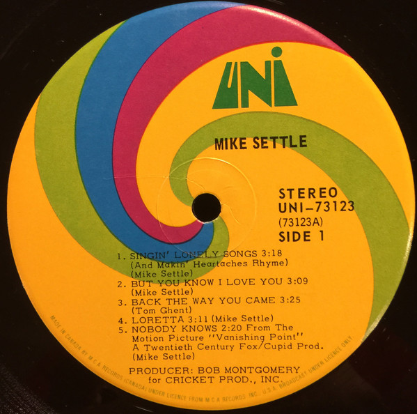 Mike Settle - Mike Settle | UNI Records (73123) - 4 Mike Settle - Mike Settle | UNI Records (73123) - 4