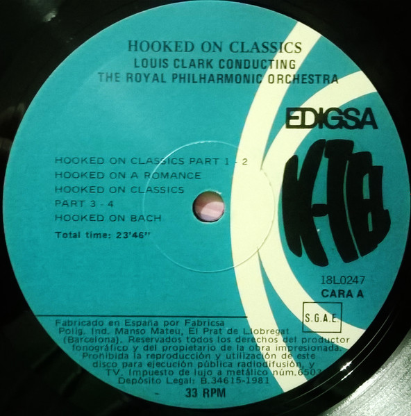 Louis Clark Conducting Royal Philharmonic Orchestra - Hooked On Classics | Edigsa (18L0247) - 3