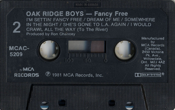 The Oak Ridge Boys - Fancy Free | MCA Records (MCAC-5209) - 4 The Oak Ridge Boys - Fancy Free | MCA Records (MCAC-5209) - 4
