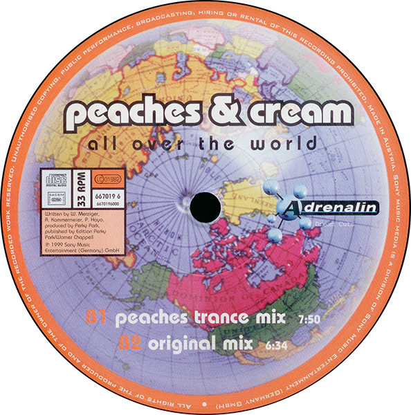 Peaches & Cream - All Over The World | Adrenalin (ADR 667019 6) - 4 Peaches & Cream - All Over The World | Adrenalin (ADR 667019 6) - 4