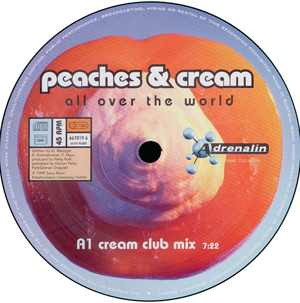 Peaches & Cream - All Over The World | Adrenalin (ADR 667019 6) - 3 Peaches & Cream - All Over The World | Adrenalin (ADR 667019 6) - 3