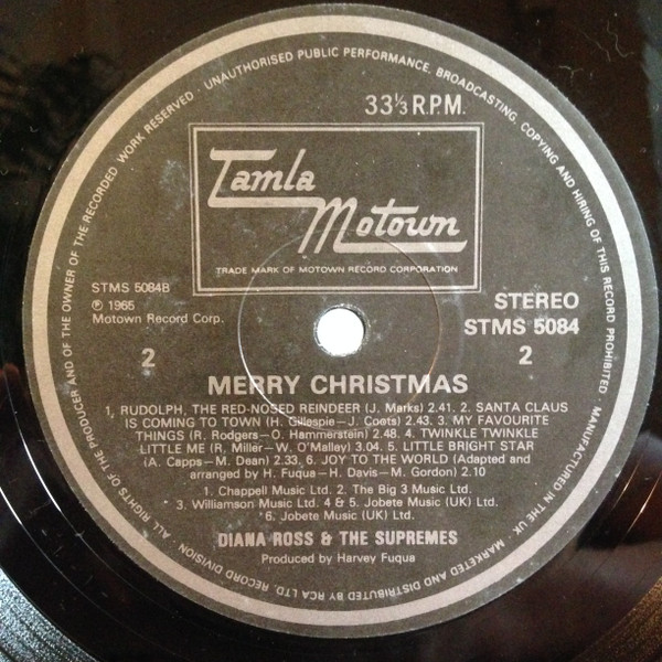 The Supremes - Merry Christmas | Tamla Motown (STMS 5084) - 2