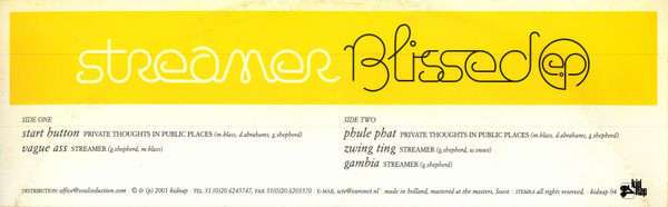 Streamer - Blissed EP | KidNap Records (Kidnap 04)