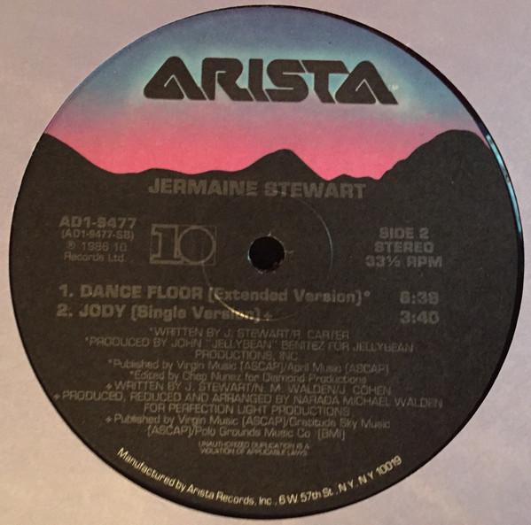 Jermaine Stewart - Jody | Arista (AD1-9477) - 2 Jermaine Stewart - Jody | Arista (AD1-9477) - 2