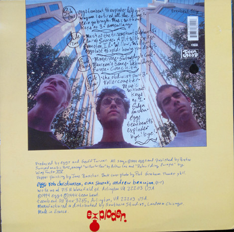 Eggs - Eggs Teenbeat 96 Exploder | Teenbeat (TEENBEAT 96LP) - 2 Eggs - Eggs Teenbeat 96 Exploder | Teenbeat (TEENBEAT 96LP) - 2