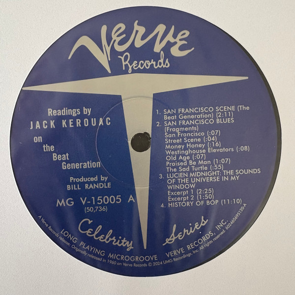 Jack Kerouac - Readings By Jack Kerouac On The Beat Generation | Verve Records (MG V-15005) - 3