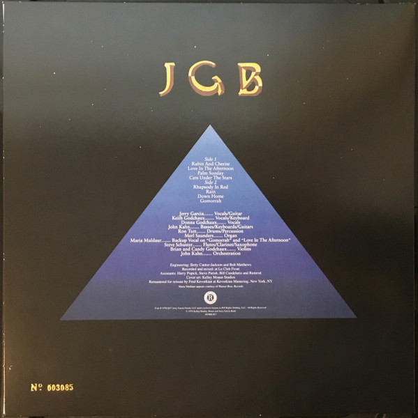 The Jerry Garcia Band - Cats Under The Stars LP | Round Records (JGFRR1017) - 2