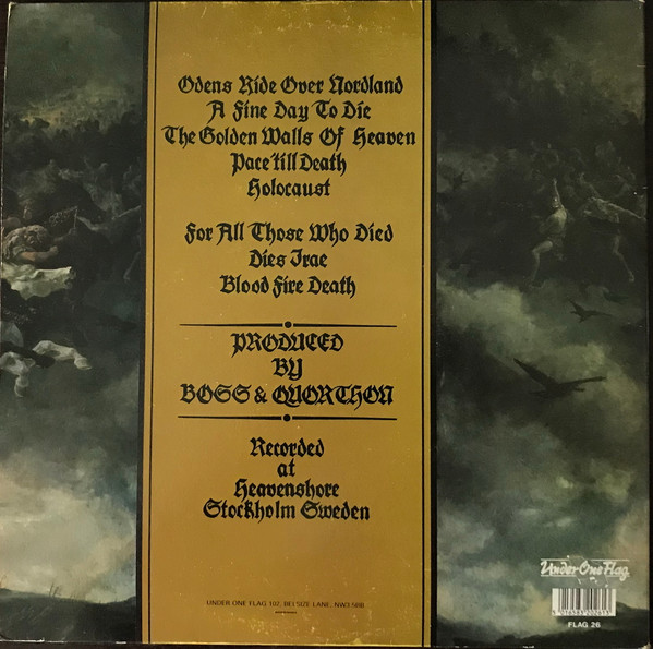 Bathory - Blood Fire Death | Under One Flag (FLAG 26) - 4 Bathory - Blood Fire Death | Under One Flag (FLAG 26) - 4