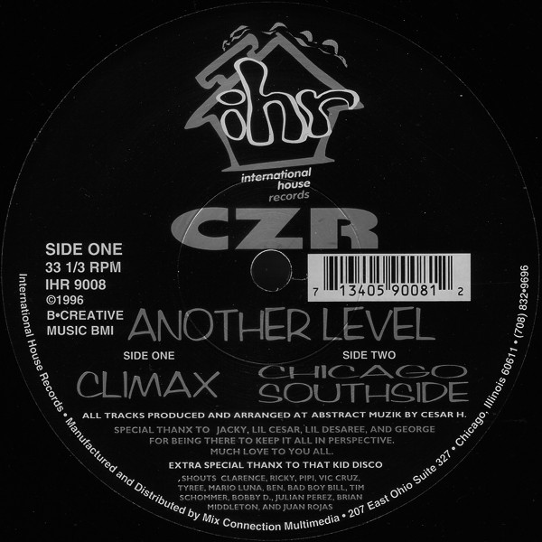 CZR - Another Level | International House Records (IHR 9008) - main