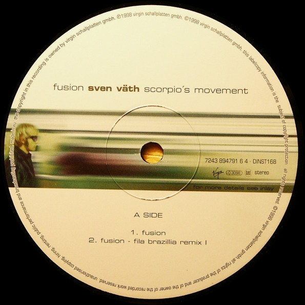 Sven Väth - Fusion / Scorpio's Movement | Virgin (7 24389 47916 4) - 3
