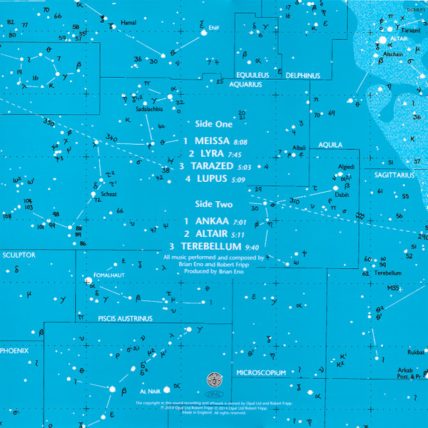 Fripp & Eno - The Equatorial Stars | Discipline Global Mobile (DGMLP3) - 2