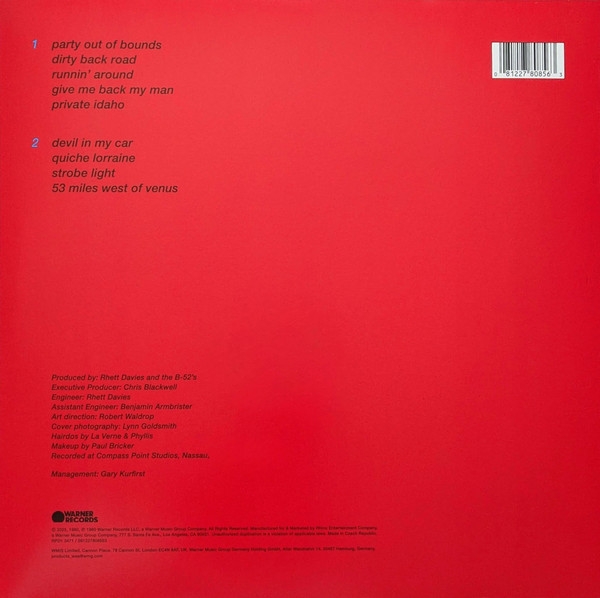 The B-52's - Wild Planet | Warner Records (RPD1 3471) - 2 The B-52's - Wild Planet | Warner Records (RPD1 3471) - 2