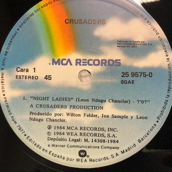 The Crusaders - Night Ladies | MCA Records (25 9575-0) - 2