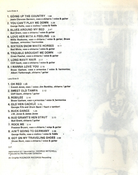 Various - Blues Around My Bed - Georgia Blues | Albatros (VPA 8418) - 4 Various - Blues Around My Bed - Georgia Blues | Albatros (VPA 8418) - 4