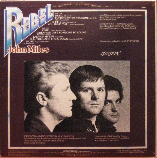 John Miles - Rebel | London Records (PS 669) - 2 John Miles - Rebel | London Records (PS 669) - 2