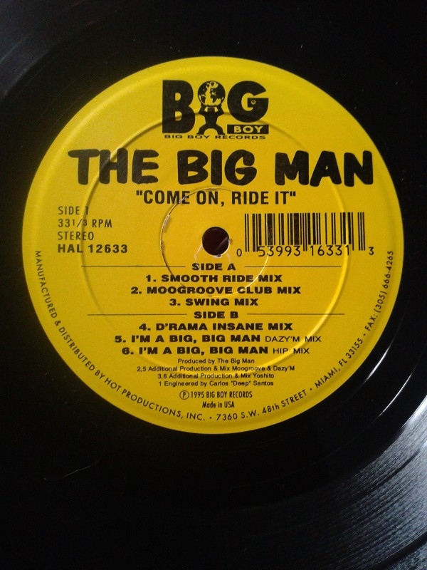 The Big Man - Come On, Ride It | Big Boy Records (HAL 12633) - main