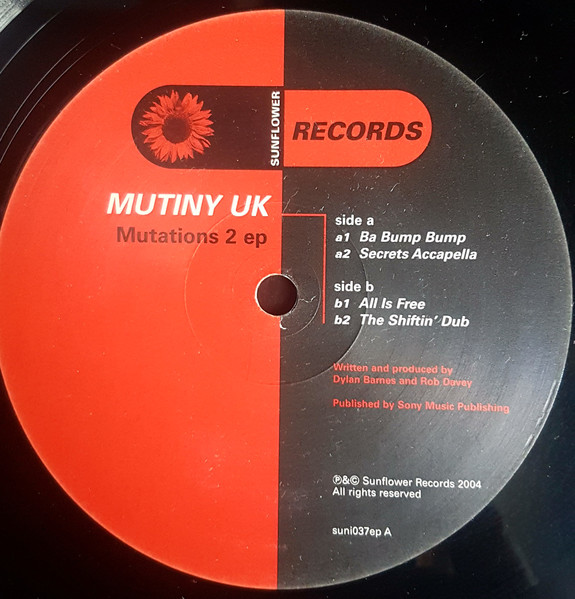 Mutiny - Mutations 2 EP | Sunflower Records (SUNI 037) - 3