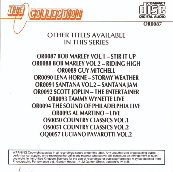 Bob Marley - Volume One - Stir It Up | The Collection (OR0087) - 4 Bob Marley - Volume One - Stir It Up | The Collection (OR0087) - 4