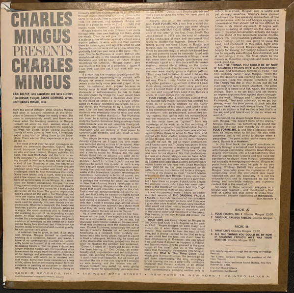 Charles Mingus - Presents Charles Mingus | Candid (8005) - 2