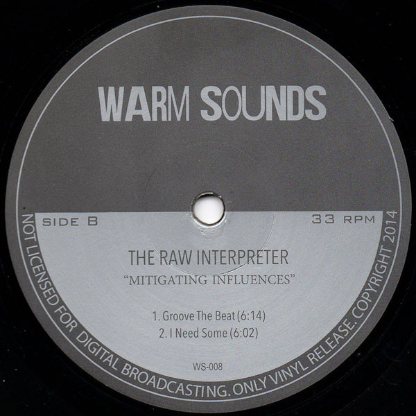 The Raw Interpreter - Mitigating Influences | Warm Sounds (WS-008) - main