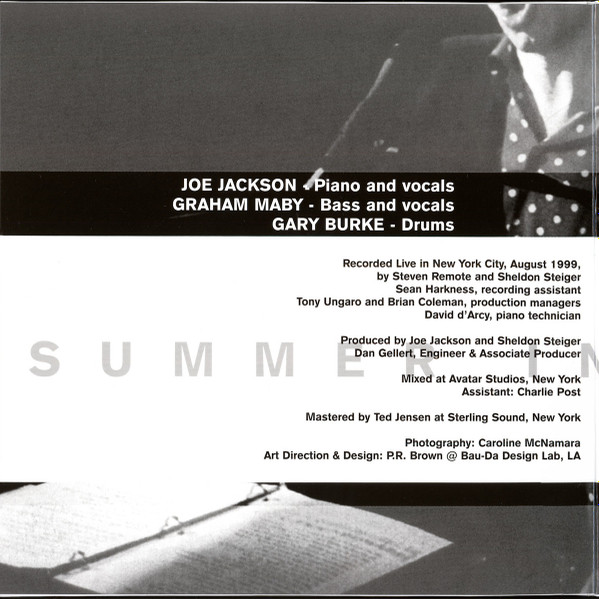 Joe Jackson / Graham Maby / Gary Burke - Summer In The City - Live In New York | Music On Vinyl (MOVLP3033) - 4 Joe Jackson / Graham Maby / Gary Burke - Summer In The City - Live In New York | Music On Vinyl (MOVLP3033) - 4