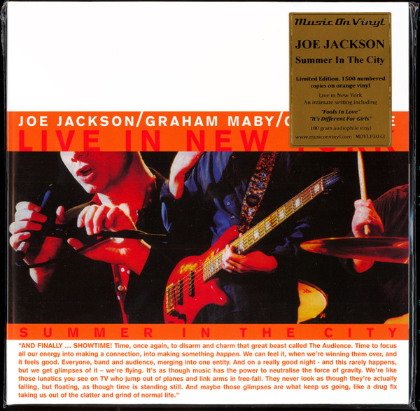 Joe Jackson / Graham Maby / Gary Burke - Summer In The City - Live In New York | Music On Vinyl (MOVLP3033)