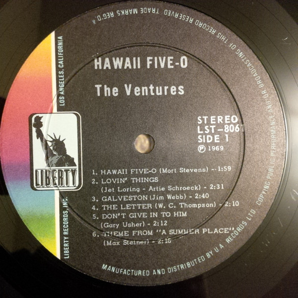 The Ventures - Hawaii Five-O [Vinyl] | Liberty (LST-8061) - 2