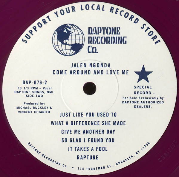 Jalen N'Gonda - Come Around And Love Me | Daptone Recording Co. (DAP-076) - 4 Jalen N'Gonda - Come Around And Love Me | Daptone Recording Co. (DAP-076) - 4