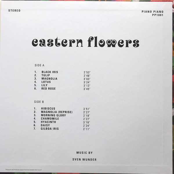 Sven Wunder - Eastern Flowers | Piano Piano (PP1001) - 2 Sven Wunder - Eastern Flowers | Piano Piano (PP1001) - 2