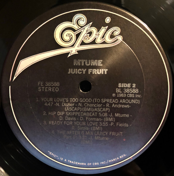 Mtume - Juicy Fruit | Epic (FE 38588) - 4 Mtume - Juicy Fruit | Epic (FE 38588) - 4