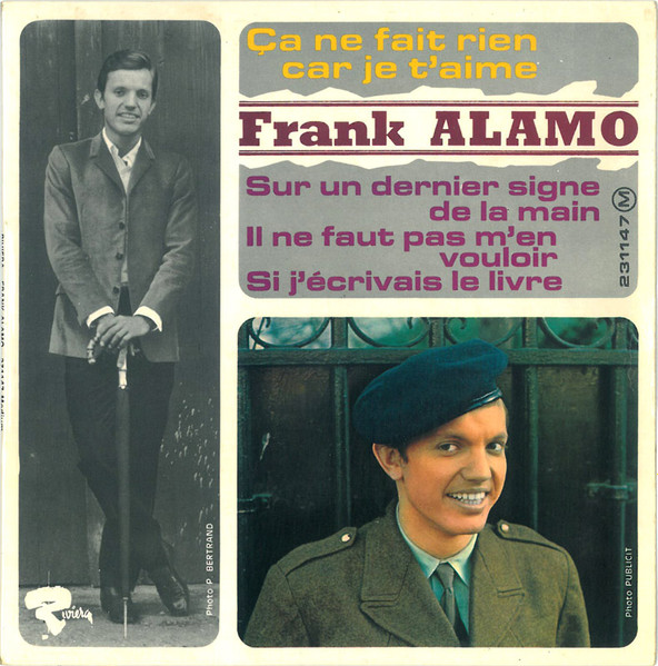Frank Alamo - Ca Ne Fait Rien Car Je T'aime | Riviera (231147) - main
